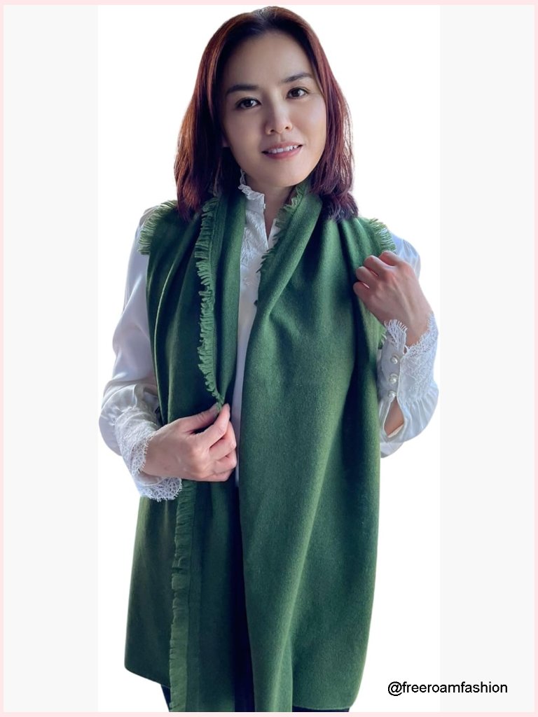 100% Pure Cashmere Lightweight Oversized Wrap Scarf